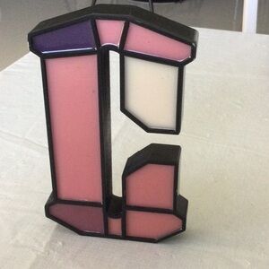 Ashland Pink and Purple Geometric Decor Accent
